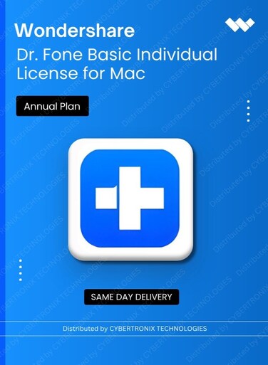 Wondershare Dr.Fone Basic Individual License for Mac   Annual Plan   Digital License   Same Day Delivery
