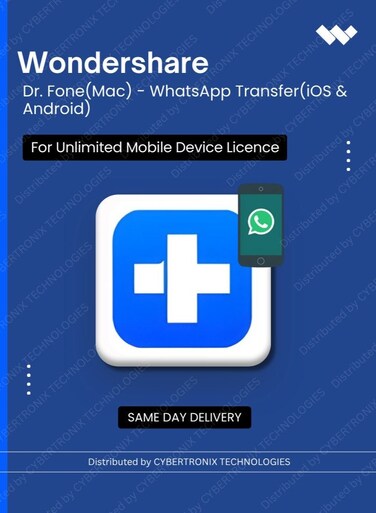 Dr.Fone(Mac) - WhatsApp Transferr(iOS&amp; Android)   Unlimited Mobile Device   Digital License   Same Day Delivery