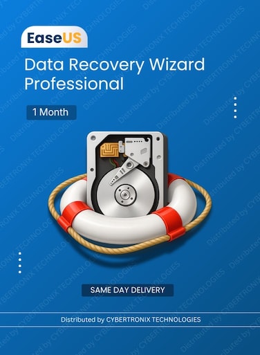 EaseUS Data Recovery Wizard Professional   1 Device 1 Month   Digital License   SAME DAY DELIVERY