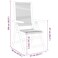 vidaXL Folding Chairs 2 pcs Black Solid Wood Acacia and Polypropylene