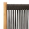 vidaXL Folding Chairs 2 pcs Black Solid Wood Acacia and Polypropylene