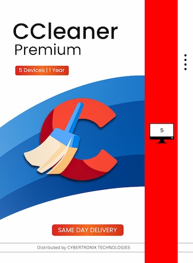 CCleaner Premium   5 Devices for 1 Year   Digital License   SAME DAY DELIVERY