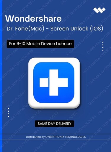 Wondershare Dr.Fone - Screen Unlock (iOS)   Unlimited Mobile Device   Digital License   Same Day Delivery