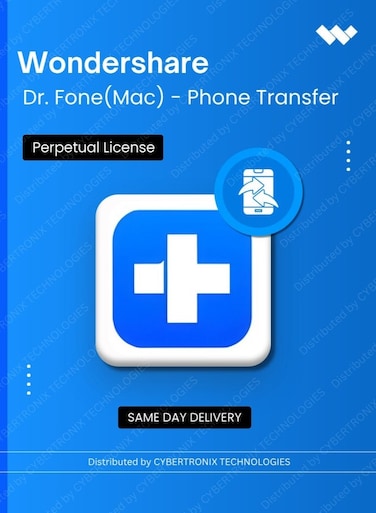 Wondershare Dr.Fone (Mac) - Phone Transfer   Perpetual Plan   Digital License   Same Day Delivery