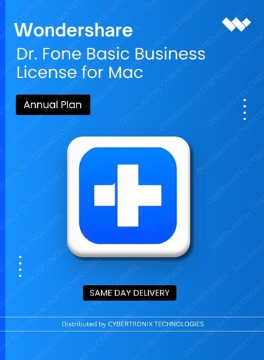 Wondershare Dr.Fone Basic for Mac Business   Annual Plan   Digital License   Same Day Delivery