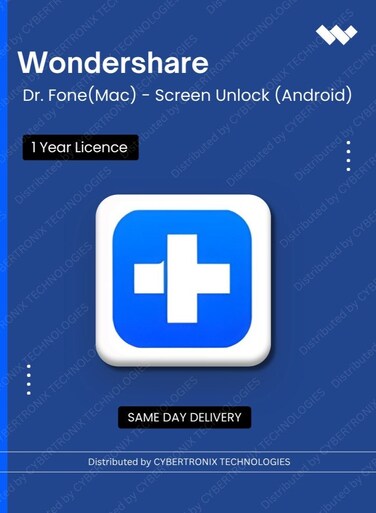Wondershare Dr.Fone(Mac)- Screen Unlock (Android)   6-10 Mobile Device   Digital License   Same Day Delivery
