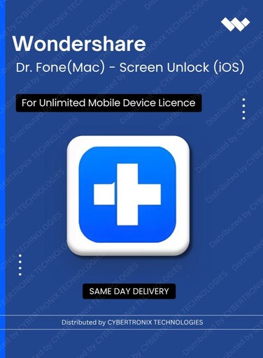 Wondershare Dr.Fone (Mac) - Screen Unlock (iOS)   Unlimited Mobile Device   Digital License   Same Day Delivery