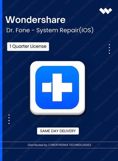 Wondershare Dr.Fone- System Repair (iOS)   1 Quarter   Digital License   Same Day Delivery