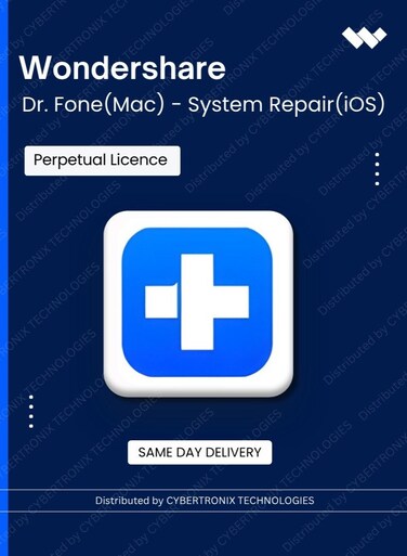 Wondershare Dr.Fone (Mac) - System Repair (iOS)   Perpetual License   Digital License   Same Day Delivery