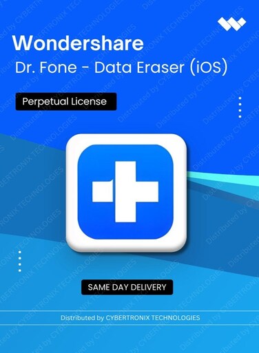 Wondershare Dr.Fone - Data Eraser (iOS)   Perpetual License   Digital License   Same Day Delivery