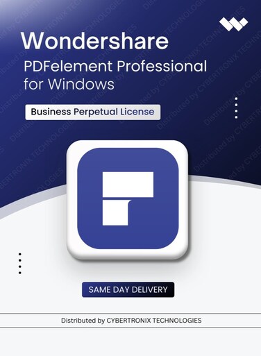 Wondershare PDFelement Professional for Windows Business   Lifetime   Digital License   Same Day Delivery