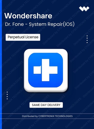 Wondershare Dr.Fone - System Repair (iOS)   Perpetual License   Digital License   Same Day Delivery