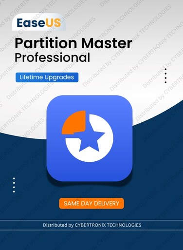 EaseUS Partition Master Professional   1 Device Lifetime   Digital License   Same Day Delivery