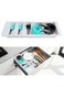 Expandable Measuring Cup Organizer for Deep Drawers, 11.4" to 18.1" Adjustable Kitchen Drawer Organizer with 3 Removable Dividers, Flatware Tray for Measuring Spoons and Baking Tools (White)