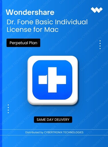 Wondershare Dr.Fone Basic Individual License for Mac   Perpetual Plan   Digital License   Same Day Delivery