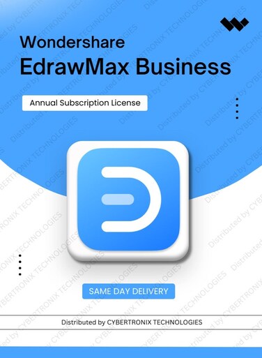 Wondershare EdrawMax Business   1 Year   Digital License   Same Day Delivery