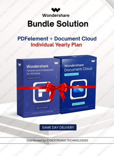 Wondershare Bundle Solution: PDFelement and Document Cloud Individual   1Year   Digital License   Same Day Delivery
