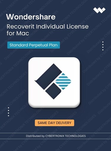 Wondershare Recoverit Individual License for Mac Standard   Perpetual License   Digital License   Same Day Delivery