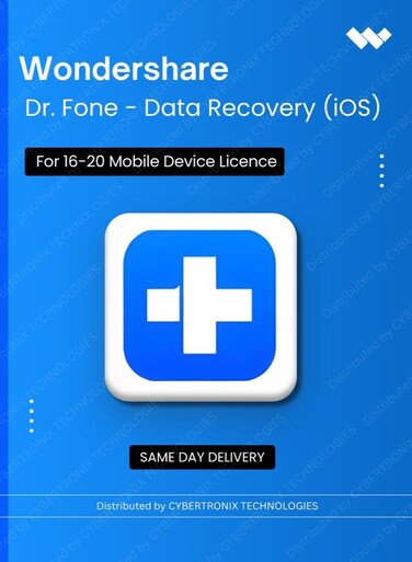 Wondershare Dr.Fone - Data Recovery (iOS)   16-20 Mobile Device   Digital License   Same Day Delivery