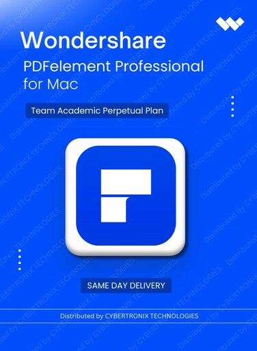 Wondershare PDFelement Professional for Mac Team Academic   Lifetime   Digital License   Same Day Delivery