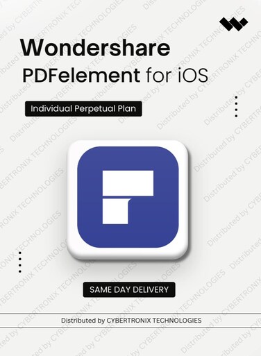 Wondershare PDFelement for iOS Individual   Lifetime   Digital License   Same Day Delivery