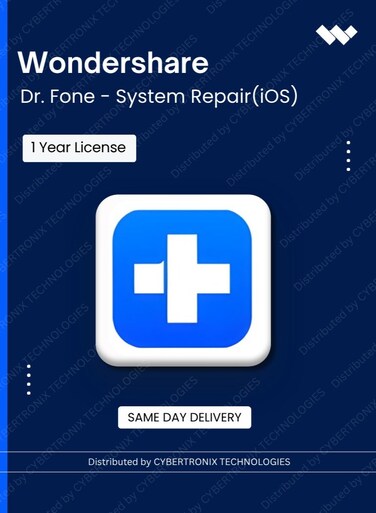 Wondershare Dr.Fone - System Repair (iOS)   1 Year   Digital License   Same Day Delivery