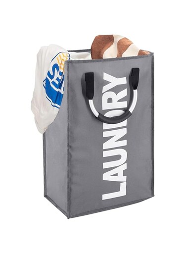 SPNOR Large Laundry Basket, Large Hamper, Collapsible Laundry Bag, Freestanding Tall Clothes Hamper, Foldable Washing Bin, for Bedrooms Laundry Room, Bathroom