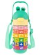 Kids Math's Learning Water Bottle - Stainless Steel, Vacuum Insulated, Leak Proof with Straw &amp; Strap, BPA Free and Portable 430ml (Green)