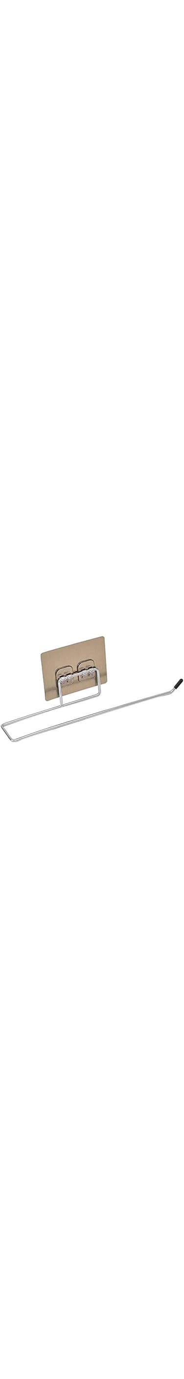 Sulfar Paper Towel Holder with Magic Adhesive Pad, Kitchen Paper Roll Holder Wall Mount, Stainless Steel Self Adhesive Wall Mount Towel Bar for Kitchen Bathroom (Silver)