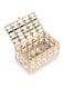 Tazweeq Crystal Jewelry Box, Rectangle Trinket Organizer, Mirrored Ring Keepsake Box, Gold Small Decorative Box, Jewelry Chest Box, Treasure Keepsake Box, Home Decorative Box with Lid