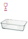 container, large rectangular/glass3.1 l