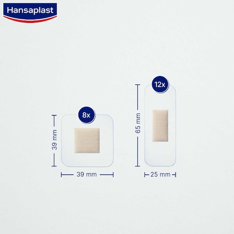 Hansaplast Aqua Protect Plasters, Waterproof, 20 Strips