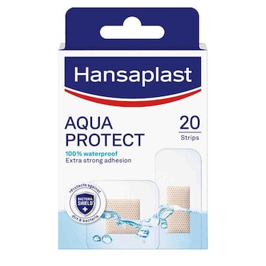 Hansaplast Aqua Protect Plasters, Waterproof, 20 Strips