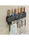 AMERTEER Kitchen Knife Rack, Wall-Mounted Knife Holder Kitchen Wall Shelf Heavy Duty Spoon Organizer, Cutlery Holder With 8 Hooks &amp; Towel Rack, Multi-Purpose Knife Organizer For Kitchen, Restaurant