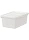 Sockerbit Storage Box With Lid, White, 38X25X15 cm
