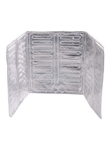 Oil Splashing Guard Plate Silver 84x32.5cm