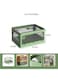 Versatile Foldable Transparent Storage Box for Books and Household Items 47.5 X 28 Cm