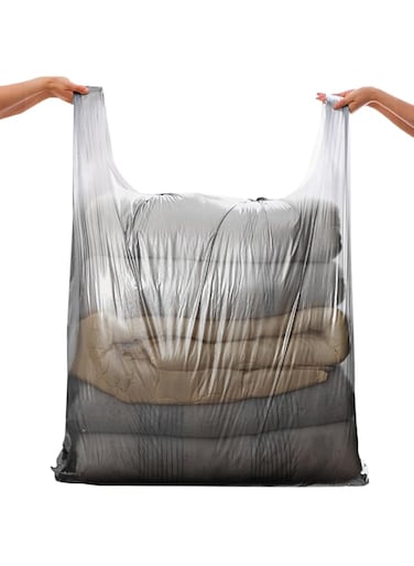 IS MUHE Extra-large Capacity Packing Bag,20Pcs Vest Plastic Storage Bag,Large Bags for Moving Collection Carrying Luggage Moisture-proof Blanket Clothes Storage Bag (65 * 100cm)