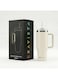 40 Oz Insulated Tumbler with Straw Stainless Steel Water Bottle for Kids and Adults   Vaccum Travel Mug, Leak Proof Flask for Hot &amp; Cold   Sports Bottle for Men, Women (White)