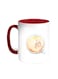 Cup Of Coffee In A Foam Printed Mug Red/White 11ounce