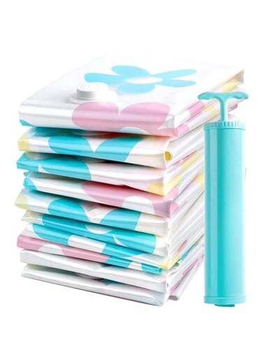 Storage Vacuum Bag Set White/Blue/Yellow