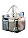 Haundry Mesh Shower Caddy Bag, Large College Dorm Bathroom Caddy Organizer with Key Hook and 2 Oxford Handles, 8 Basket Pockets, Portable Hanging Caddy Bag for Camping Gym