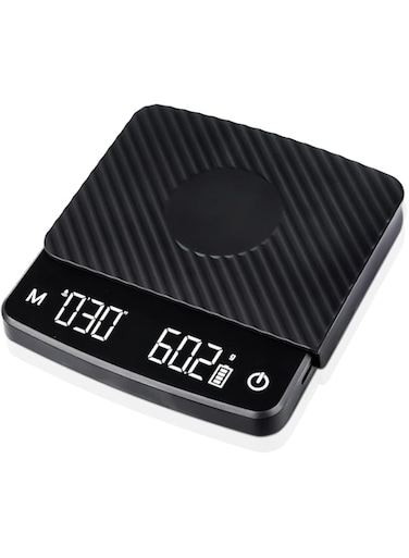 MAKINGTEC Digital Coffee Scale with Auto Timer, Mini Drip Espresso &amp; Pour Over Coffee Scale with Auto Tare, 0.1g/2kg High Precision, Rechargeable, Switchable Beep with Memory (Gram)