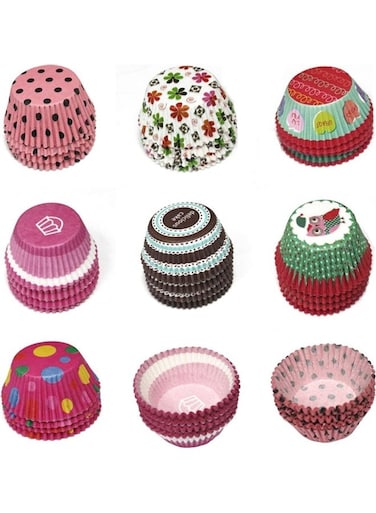 Piece Disposable Muffins Baking Cupcake Mould Multicolour Multicolour 7x5x3cm