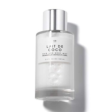 Le Monde Gourmand Lait De Coco Hair &amp; Body Spray Mist - Bergamot, Vanilla, Coconut Fragrance Notes- 3.4Oz (100ml)