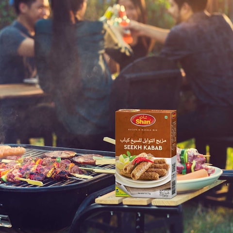 Shan Seekh Kabab BBQ Blend Recipe And Seasoning Mix 50g