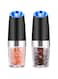 Autmatic Salt Pepper Grinder, 2pcs Electric Sichuan Pepper Mills, Black White Pepper Sea Salt Muller Rose Salt Coarse Salt Grinding Millers Seasoning Kitchen Tools for Cooking Restaurants