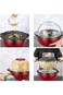 Automatic Popcorn Maker &ndash; Hot Oil Popper with Reversible Bowl, ETL Certified, Red 850W