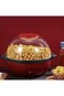 Automatic Popcorn Maker &ndash; Hot Oil Popper with Reversible Bowl, ETL Certified, Red 850W