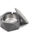 MOSTFUN Concrete Ashtray with lid Geometric Cigarette Ashtray Outdoor Ashtray with Stainless Steel Inner Tray Nordic Style